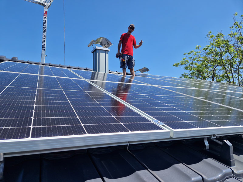 PV Anlage in Zell Photovoltaik Elektro Bohnert Biberach